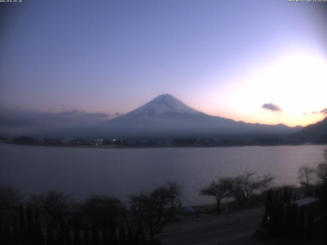 河口湖からの富士山