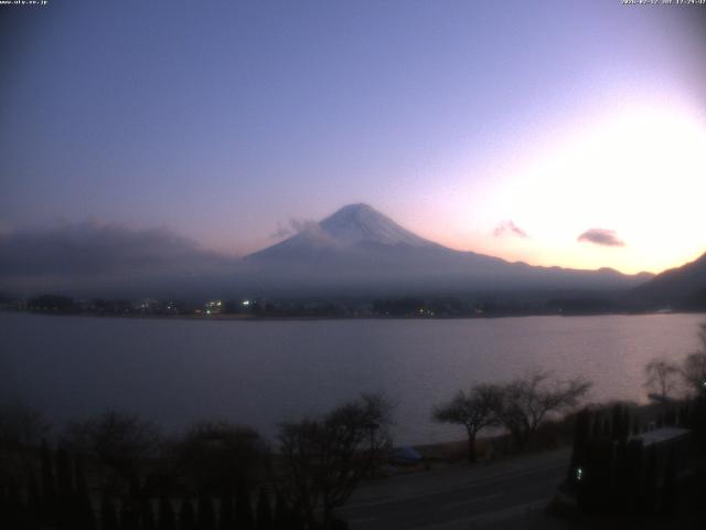 河口湖からの富士山
