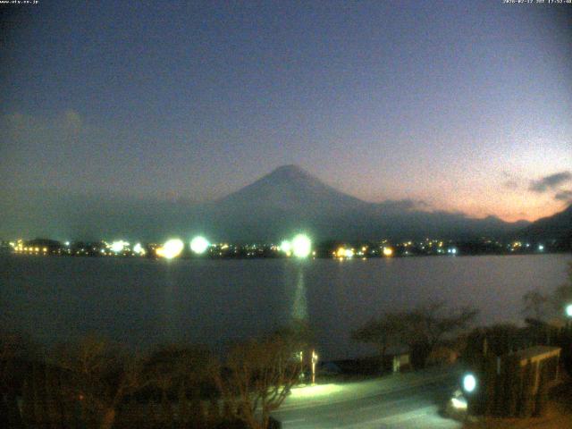 河口湖からの富士山