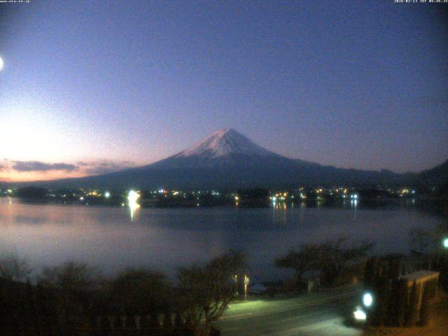 河口湖からの富士山