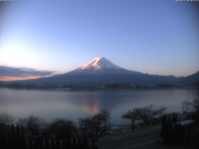 河口湖からの富士山