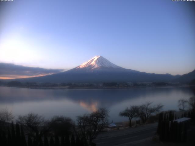 河口湖からの富士山