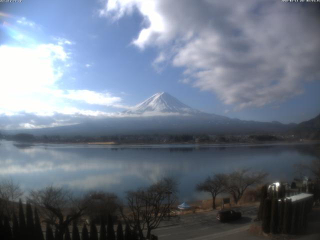 河口湖からの富士山