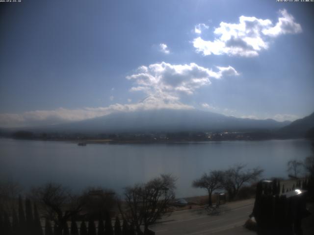 河口湖からの富士山