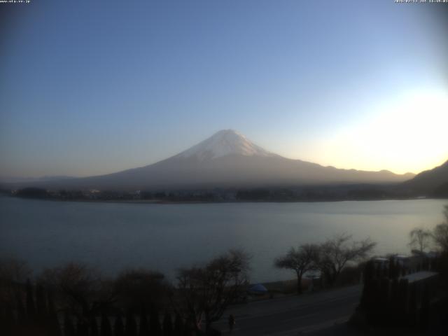 河口湖からの富士山