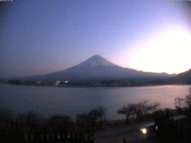 河口湖からの富士山