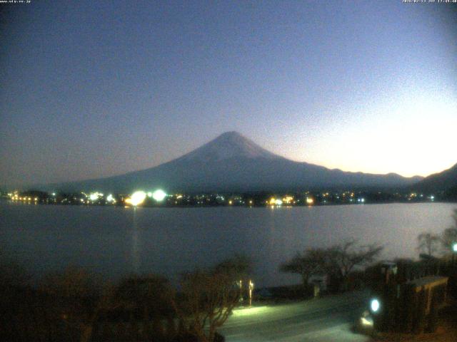 河口湖からの富士山