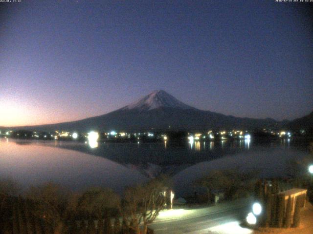 河口湖からの富士山