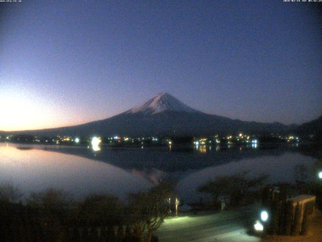 河口湖からの富士山