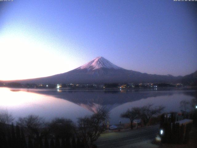 河口湖からの富士山