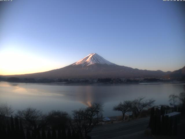 河口湖からの富士山