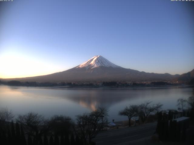 河口湖からの富士山