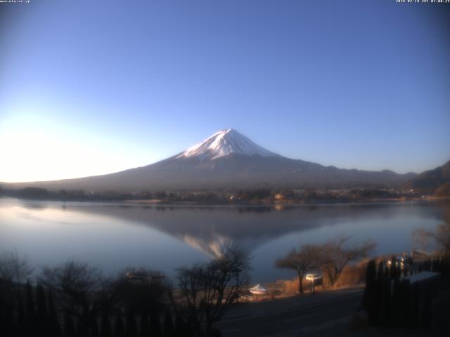 河口湖からの富士山