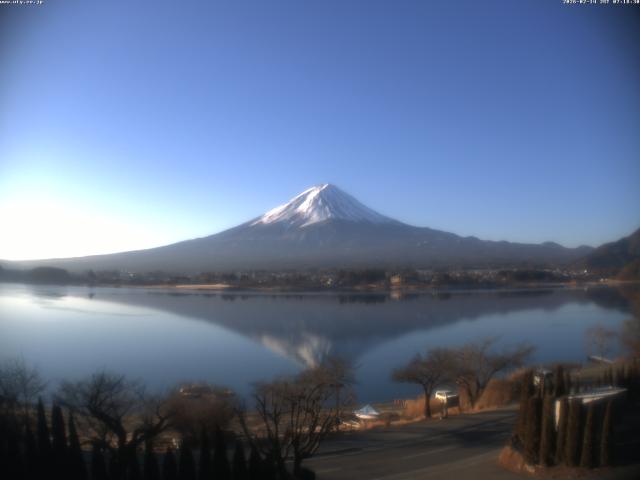 河口湖からの富士山