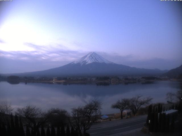 河口湖からの富士山