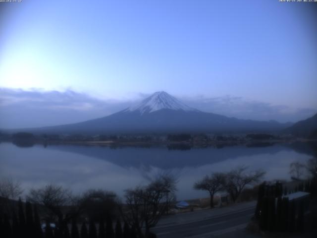 河口湖からの富士山