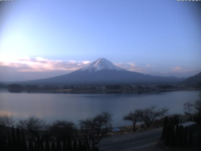 河口湖からの富士山