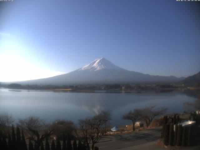 河口湖からの富士山