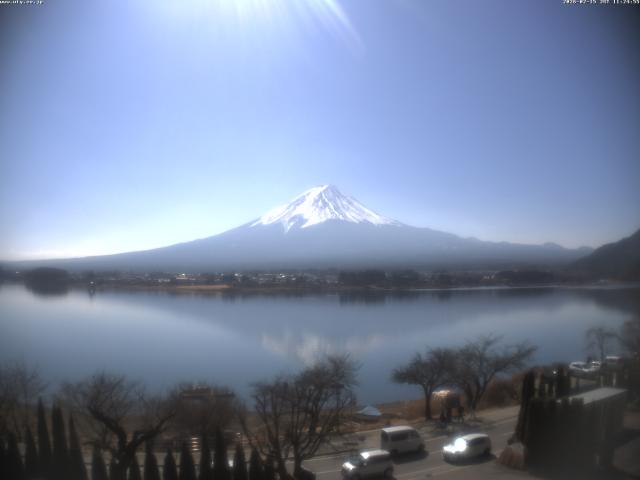 河口湖からの富士山