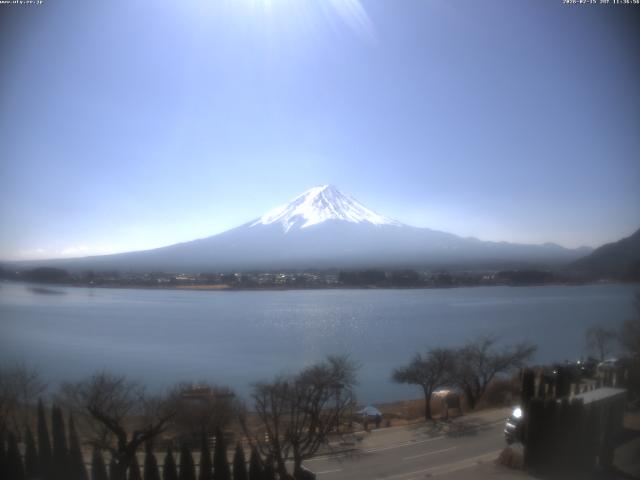 河口湖からの富士山