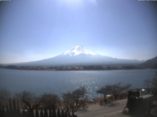 河口湖からの富士山