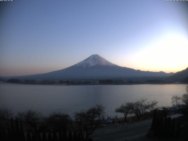 河口湖からの富士山