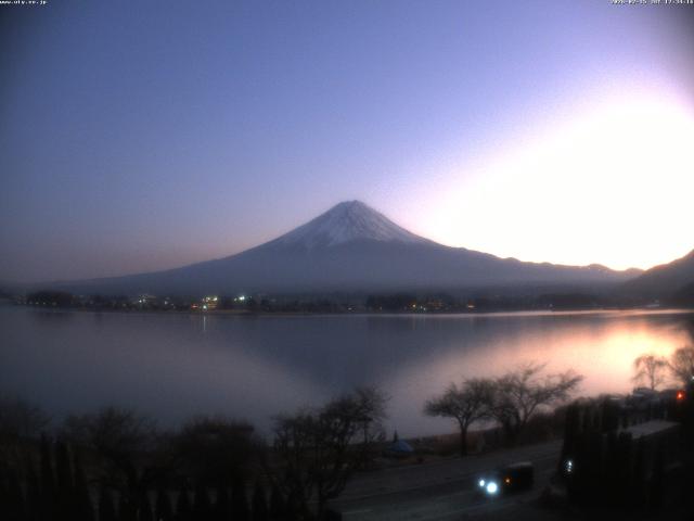 河口湖からの富士山
