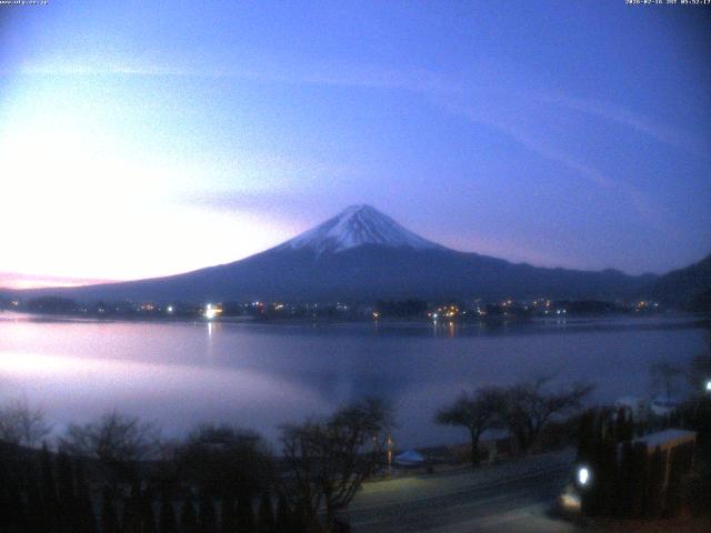 河口湖からの富士山