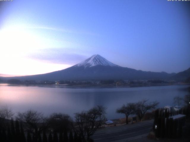 河口湖からの富士山