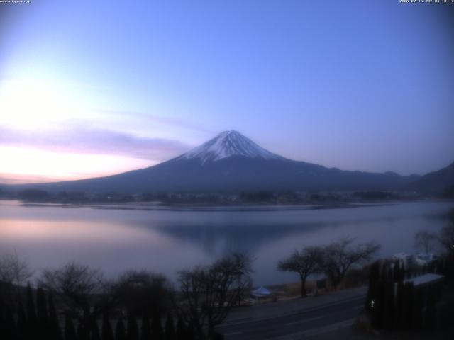 河口湖からの富士山