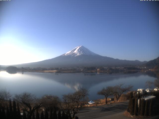 河口湖からの富士山