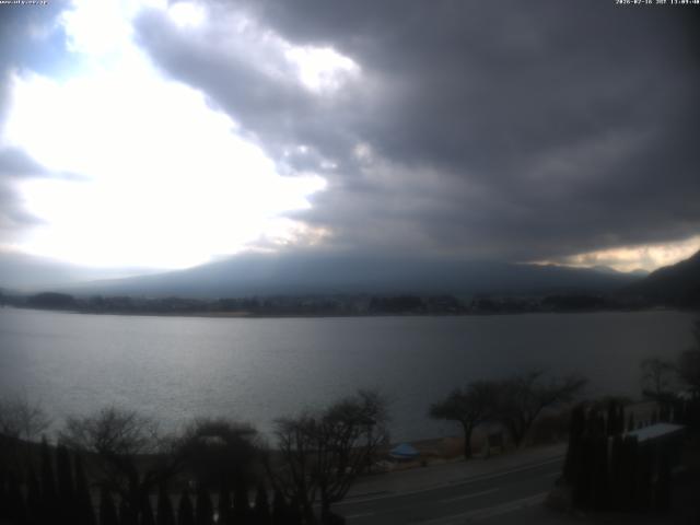 河口湖からの富士山