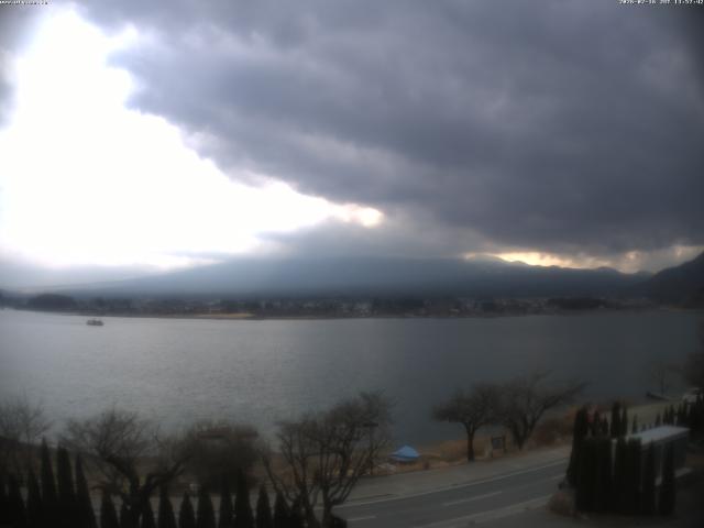河口湖からの富士山