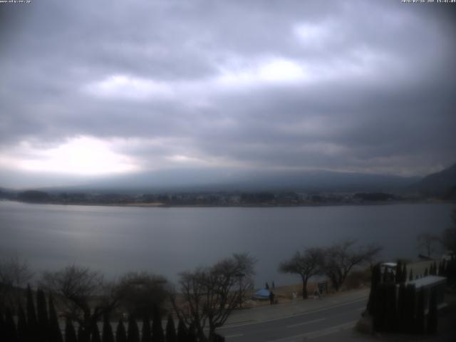 河口湖からの富士山