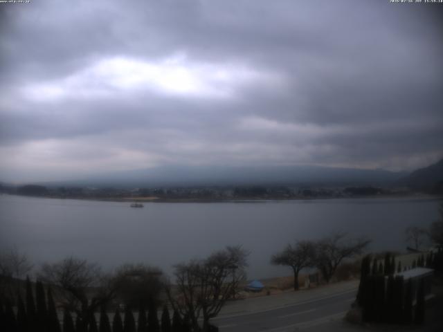 河口湖からの富士山