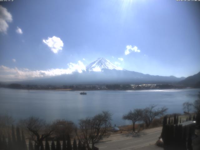 河口湖からの富士山