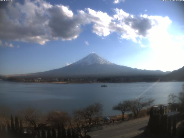 河口湖からの富士山