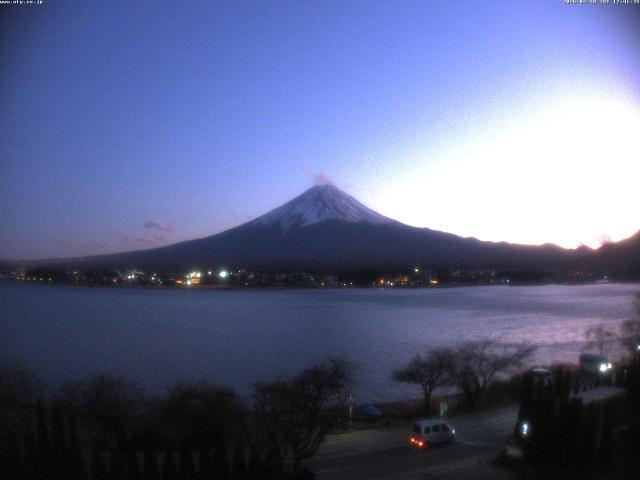 河口湖からの富士山