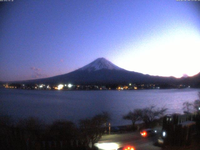 河口湖からの富士山