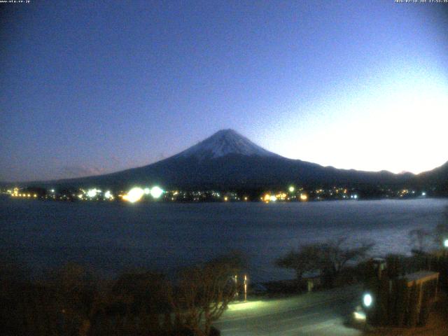 河口湖からの富士山