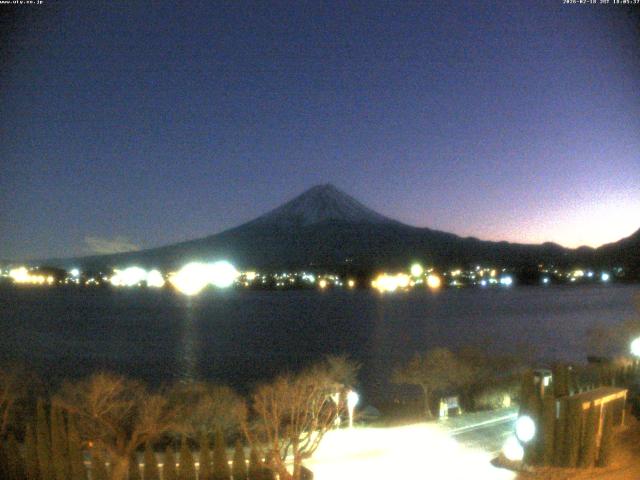 河口湖からの富士山