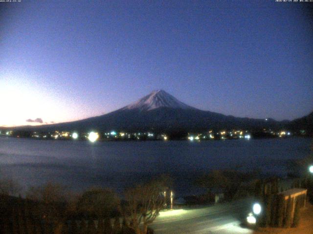 河口湖からの富士山