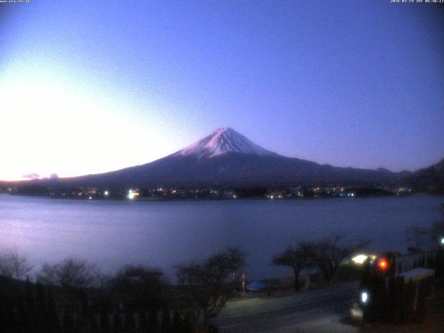 河口湖からの富士山