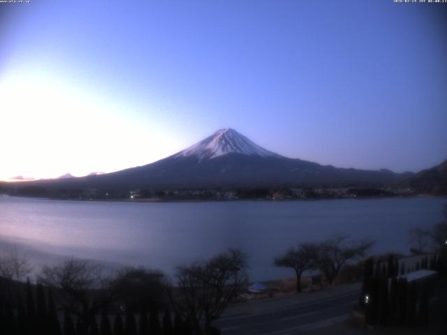 河口湖からの富士山