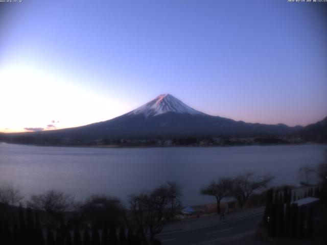 河口湖からの富士山
