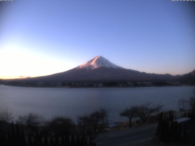 河口湖からの富士山