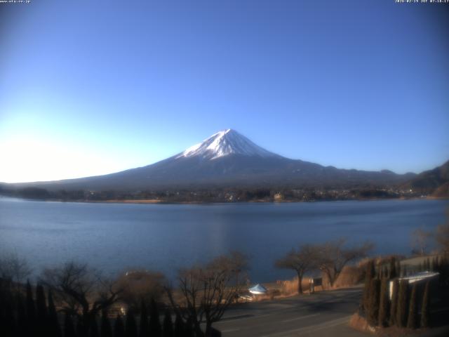 河口湖からの富士山