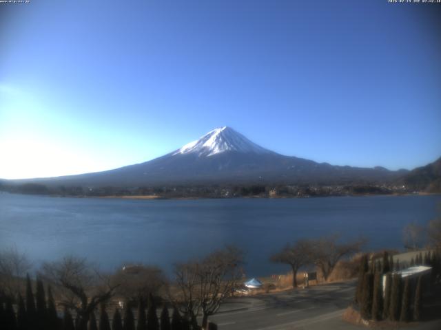 河口湖からの富士山