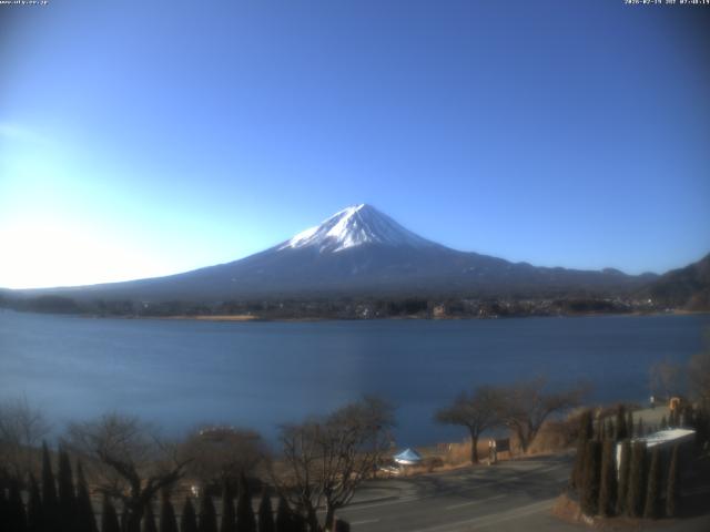 河口湖からの富士山