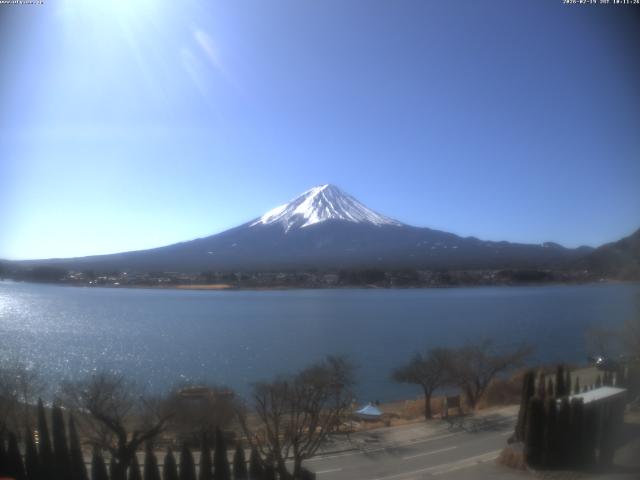 河口湖からの富士山